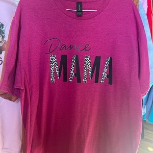 Screen printed large dance mama tshirt. New.